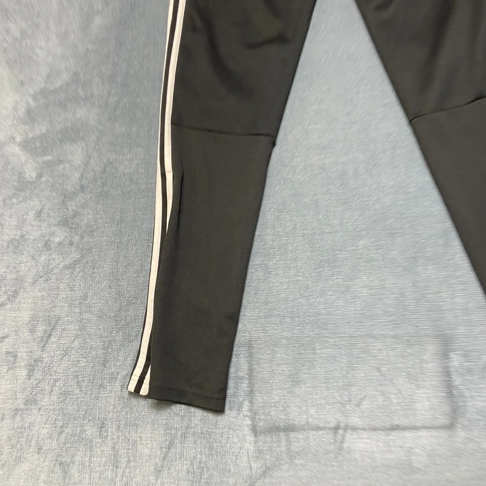 Adidas Climacool Track Pants Mens XL Black White Logo 3 Stripes Tapered Leg Yoga